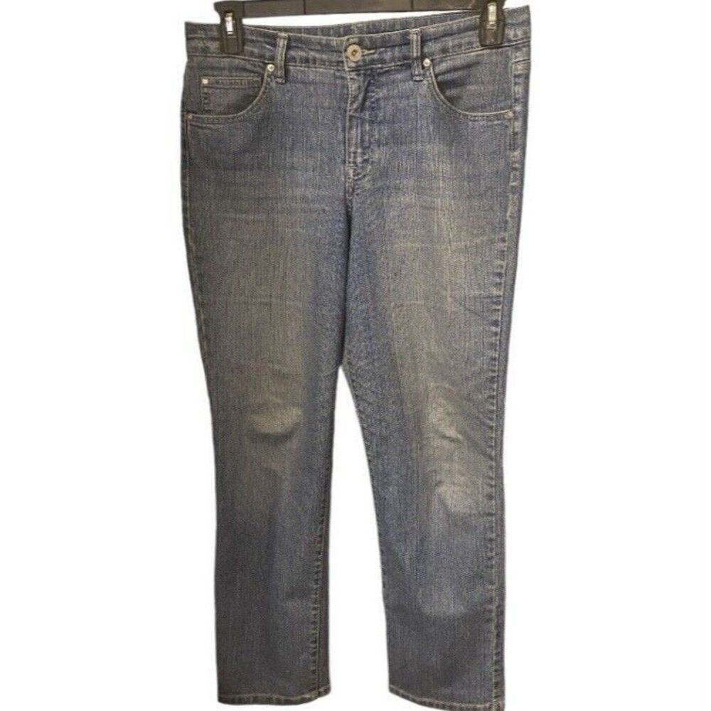 Bandolinblu Womens Size 10 Jeans Mandie Whiskered Medium Wash Classicore
